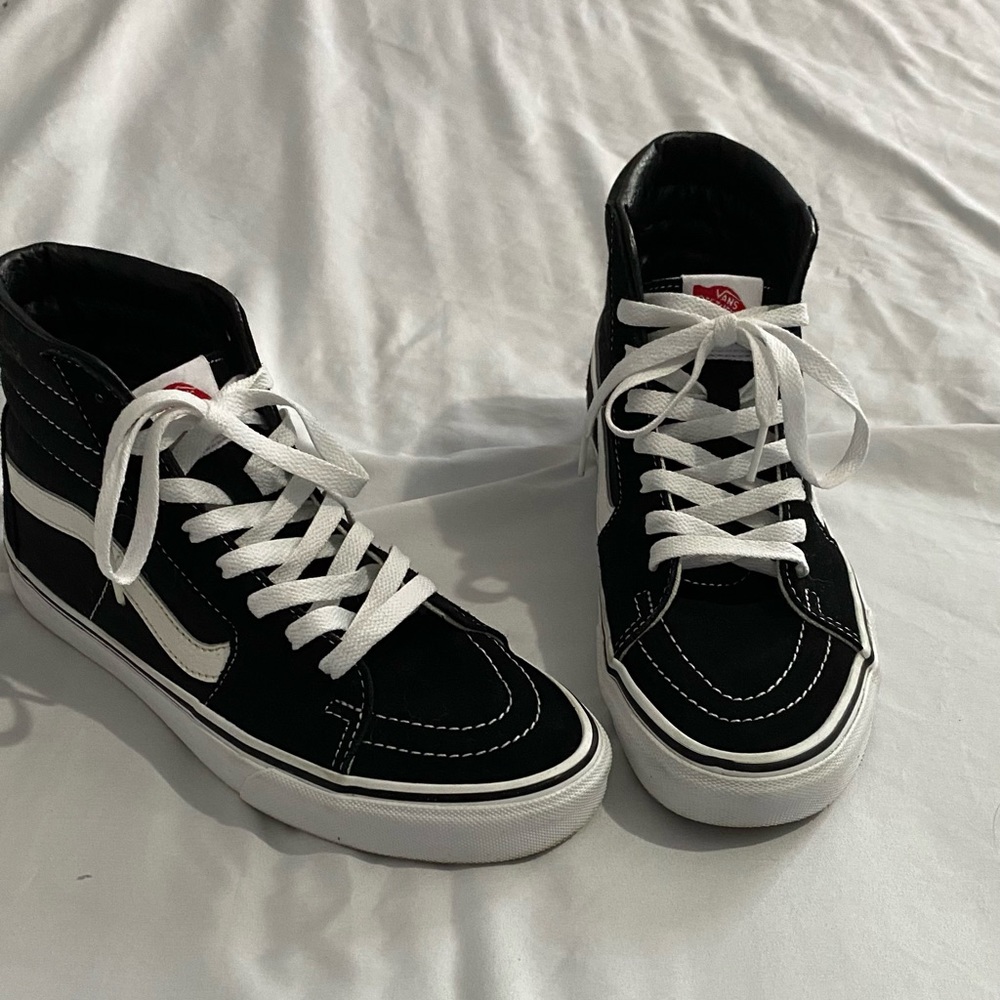 High Top Black & White Vans